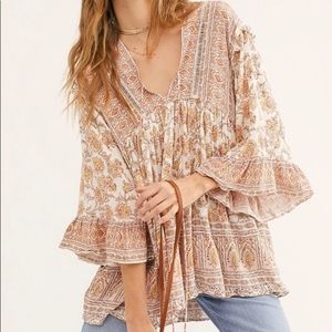 NWT Free People Ivory Combo Tunic